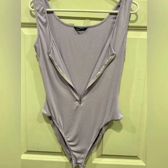Shein Lavender Purple Zip Up‎ Bodysuit size 8/10 - Picture 4 of 8